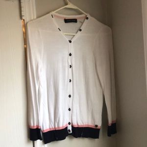 White Cardigan Ivanka Trump